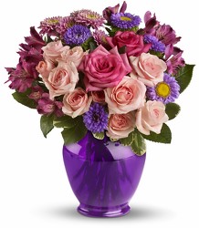Teleflora's Purple Medley from Swindler and Sons Florists in Wilmington, OH